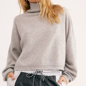 FREE PEOPLE CASHMERE SWEATER (Grey - L)
